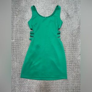 bebe dress, size small. Green.